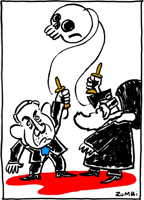webzine,bd,zébra,gratuit,fanzine,bande-dessinée,caricature,dessin,presse,satirique,benjamin netanyahu,ayatollah,khameini,iran,israel,dessin,presse,satirique,zombi