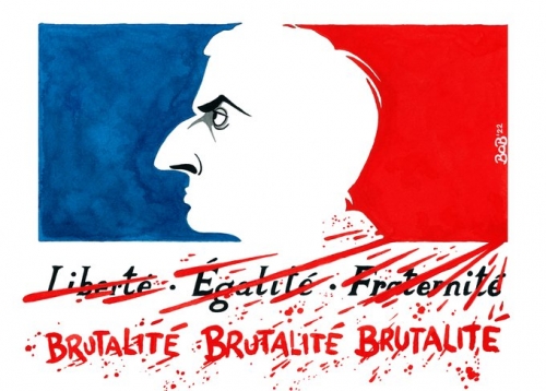 bob moran,caricature,emmanuel macron,fraternité