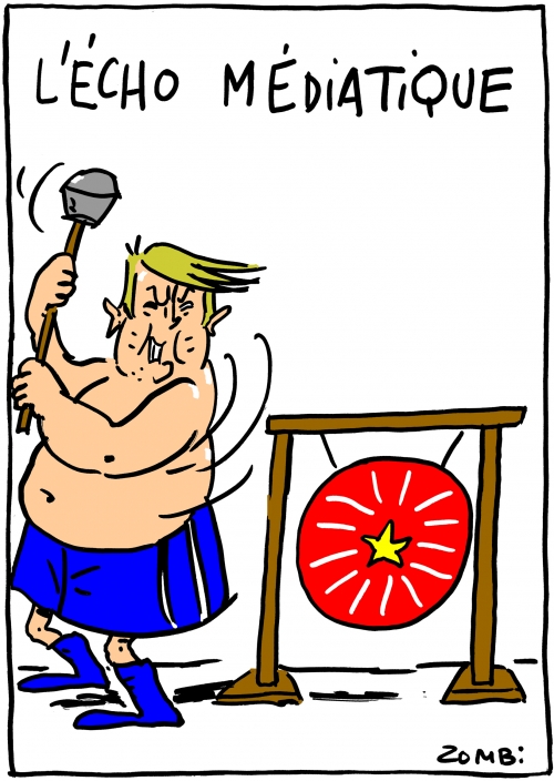 webzine,bd,zébra,gratuit,fanzine,bande-dessinée,caricature,donald trump,médiatique,écho,gong,dessin,presse,satirique,zombi