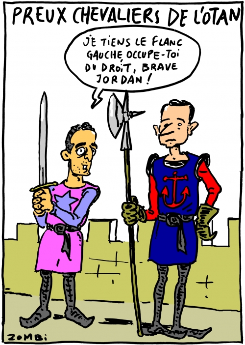 webzine,bd,zébra,gratuit,fanzine,bande-dessinée,caricature,raphaël glucksmann,jordan bardella,otan,chavaliers,crac,dessin,presse,satirique,élections,européennes,zombi